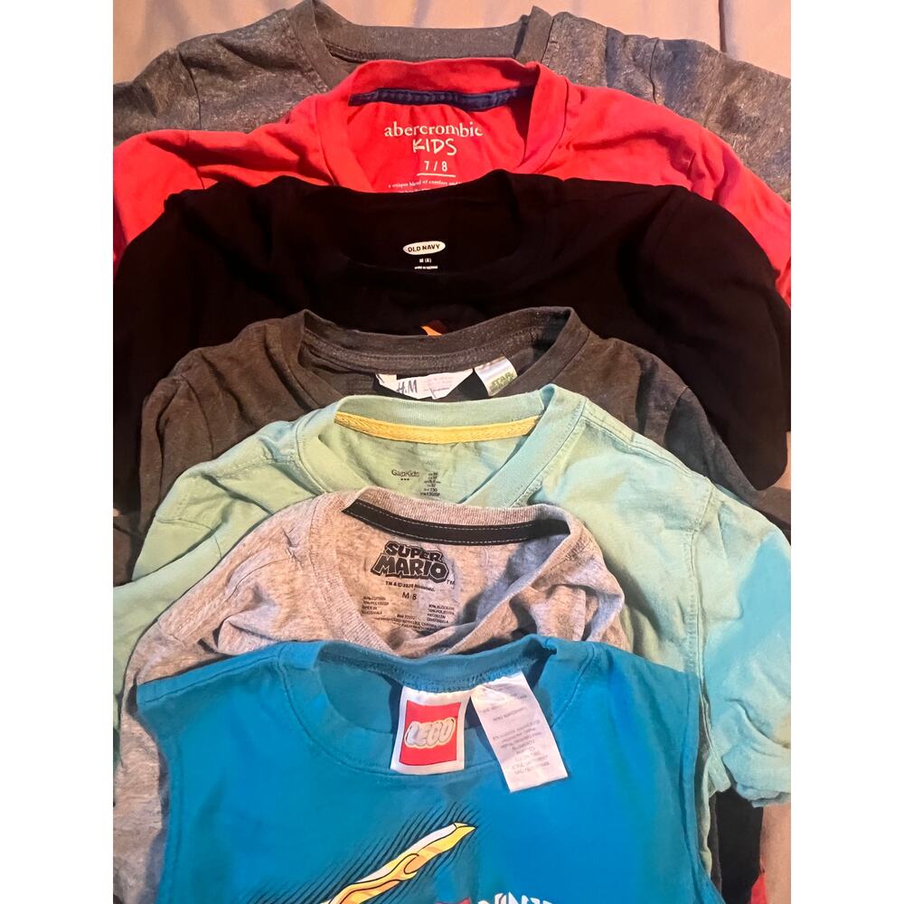 Boys T-shirt Bundle (7 shirts) - Size 7/8